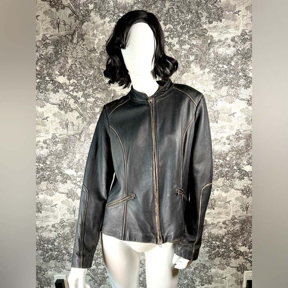 Danier Black Leather Jacket